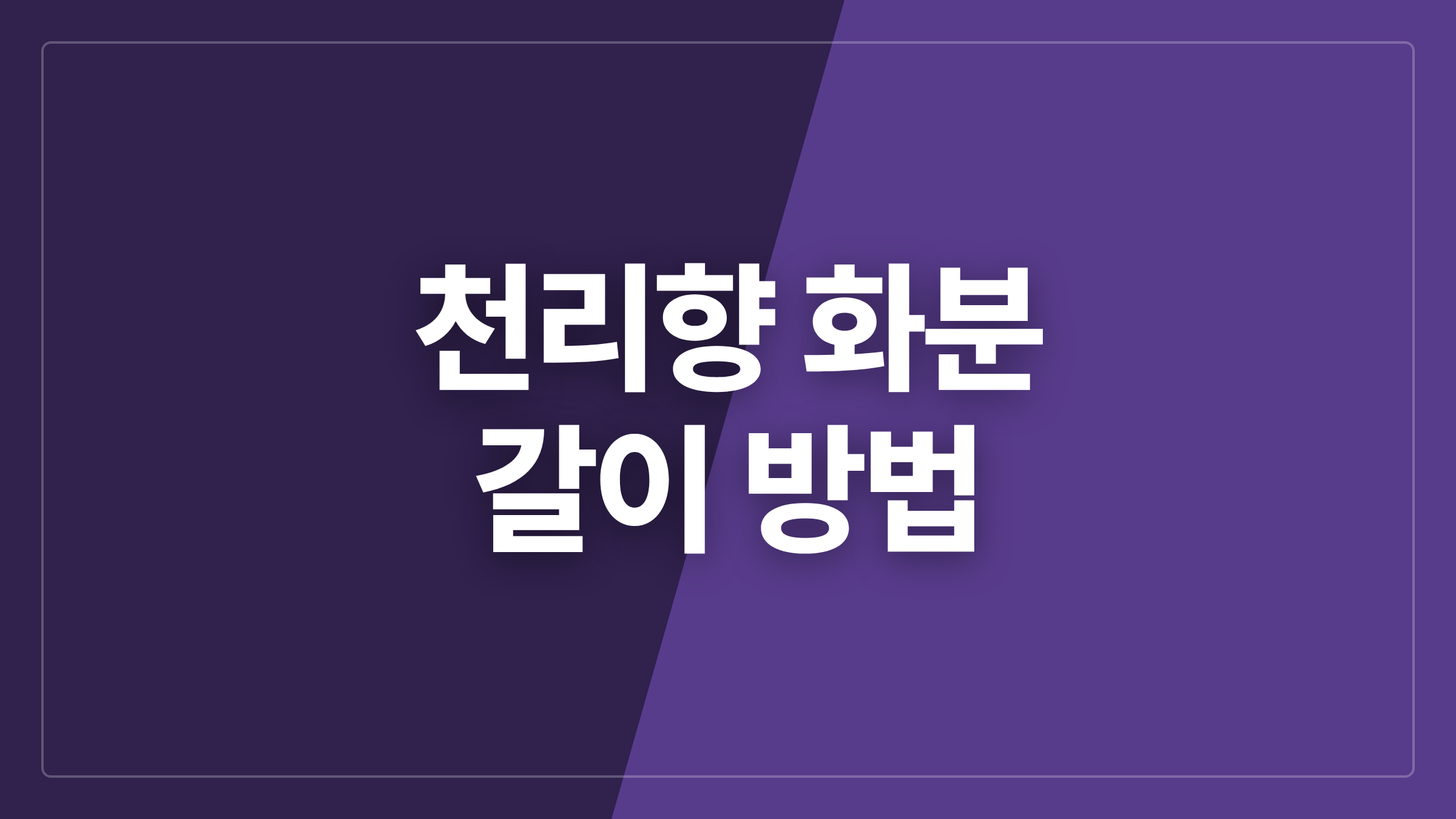 featured 1243 thumbcard 천리향 화분 갈이 방법